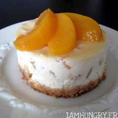 Flan aux pêches- IAMHUNGRY