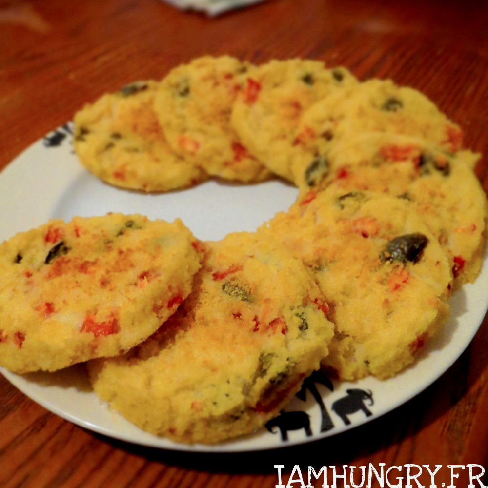 Galettes de polenta aux petits légumes IAMHUNGRY