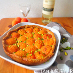 Tarte abricot pistache