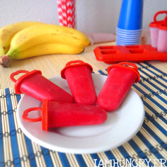 Glace fraise banane