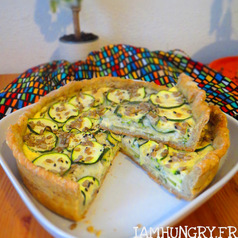 Quiche courgette chevre tournesol