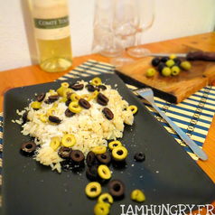Risotto parmesan olives