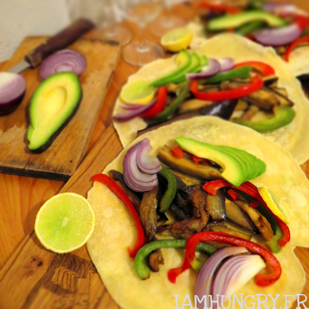 Tortillas aux légumes grillés Tortillas aux légumes grillés