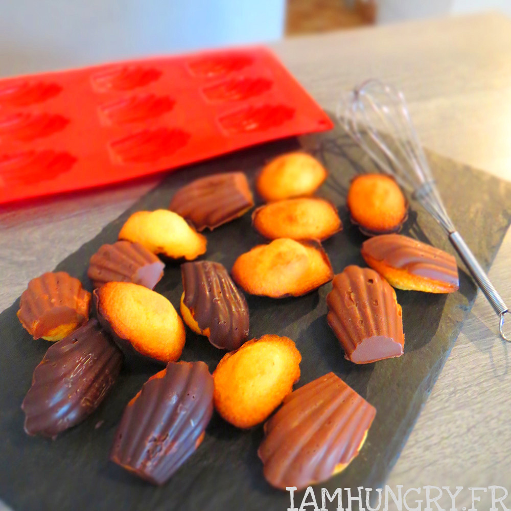 Madeleines en coque de chocolat Madeleines en coque de chocolat