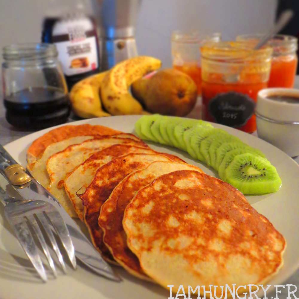 Pancakes légers à la banane Pancakes légers à la banane