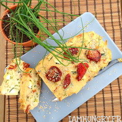Cake courgette tomates seches che%cc%80vre au tofu soyeux