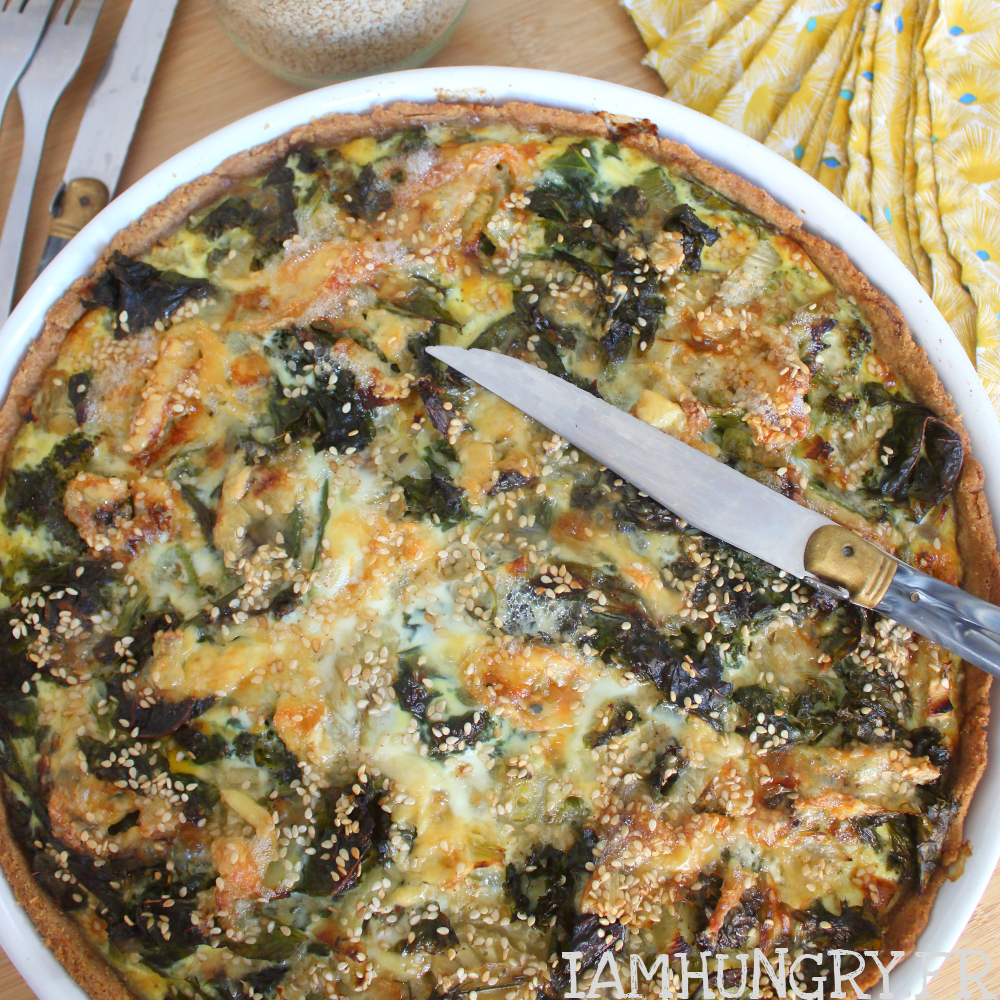 Quiche au chou kale IAMHUNGRY