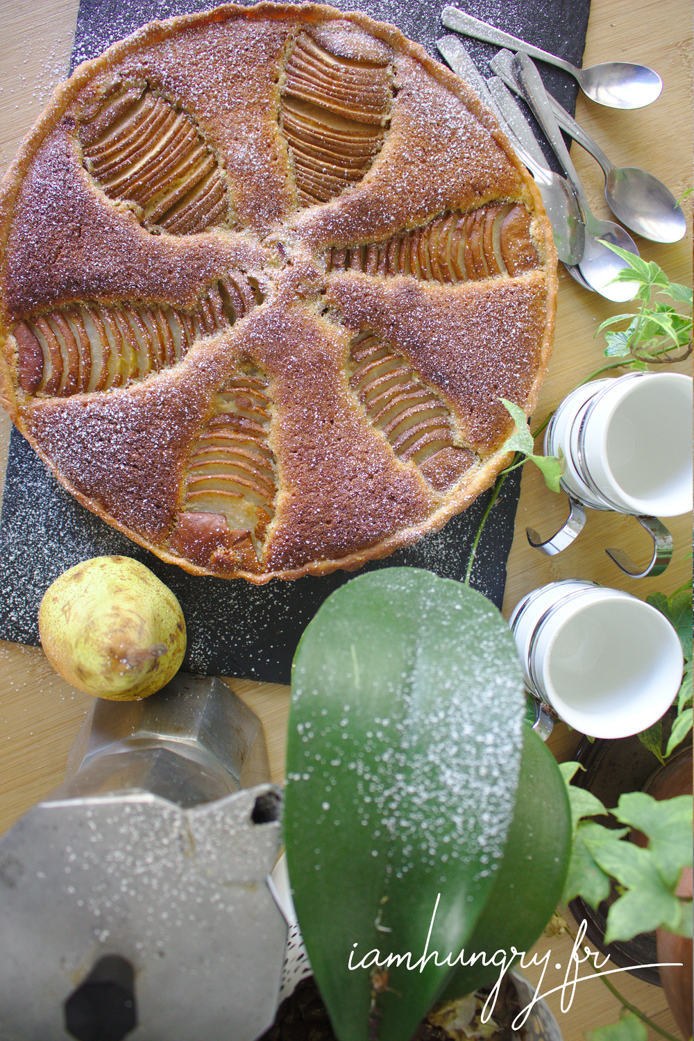 Tarte amandine poires rect