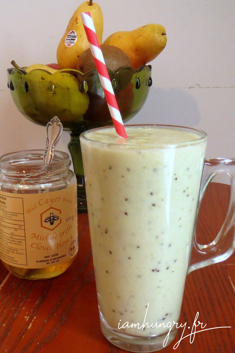 Smoothie pamplemousse banane et miel IAMHUNGRY