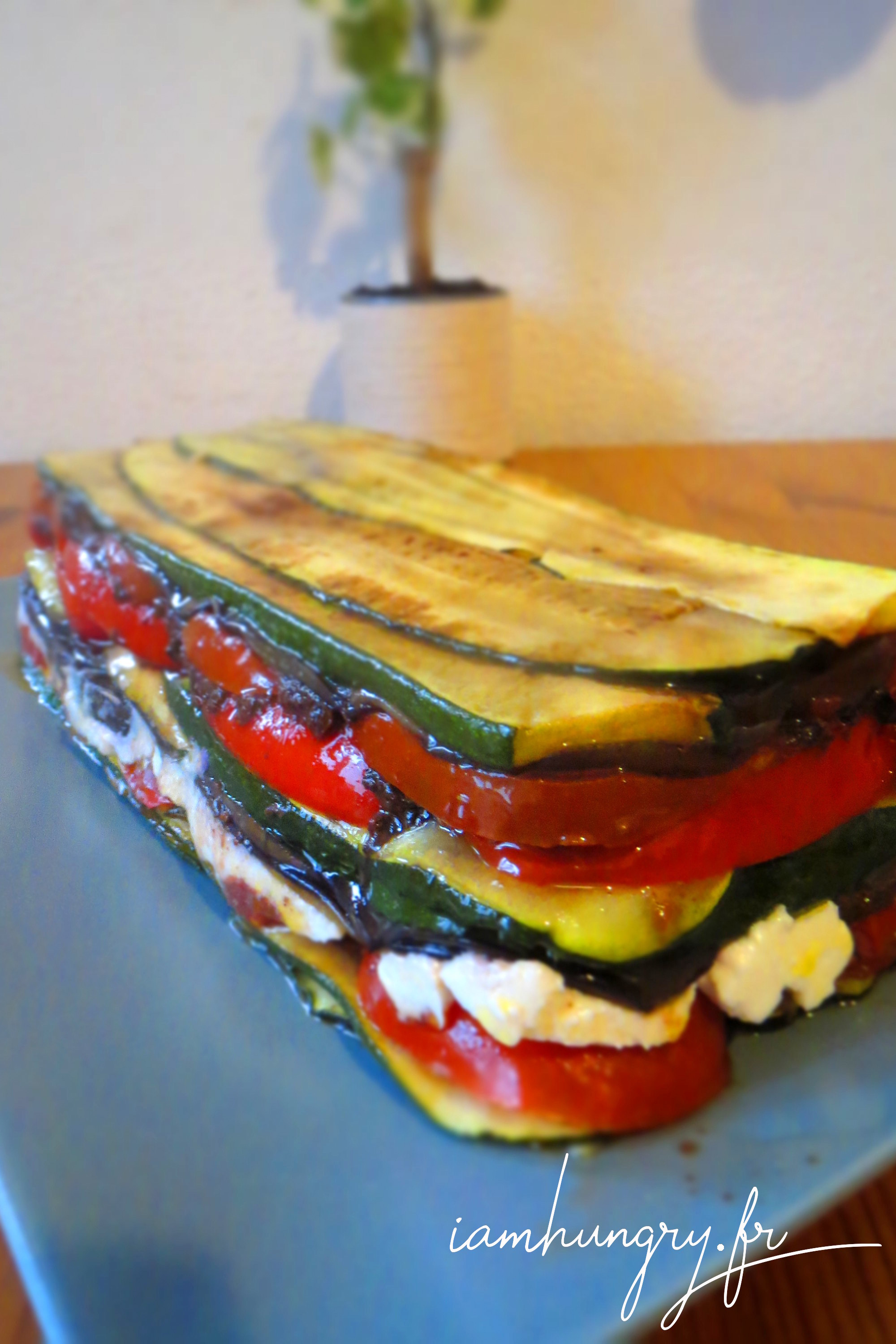 Terrine de légumes d'été au chèvre et à la tapenade IAMHUNGRY