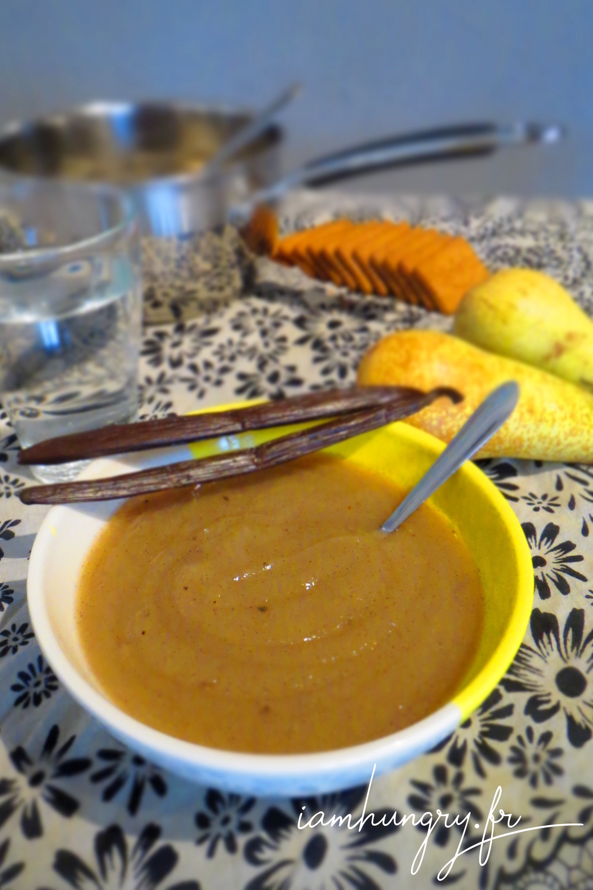 Compote de poire au miel et à la vanille IAMHUNGRY