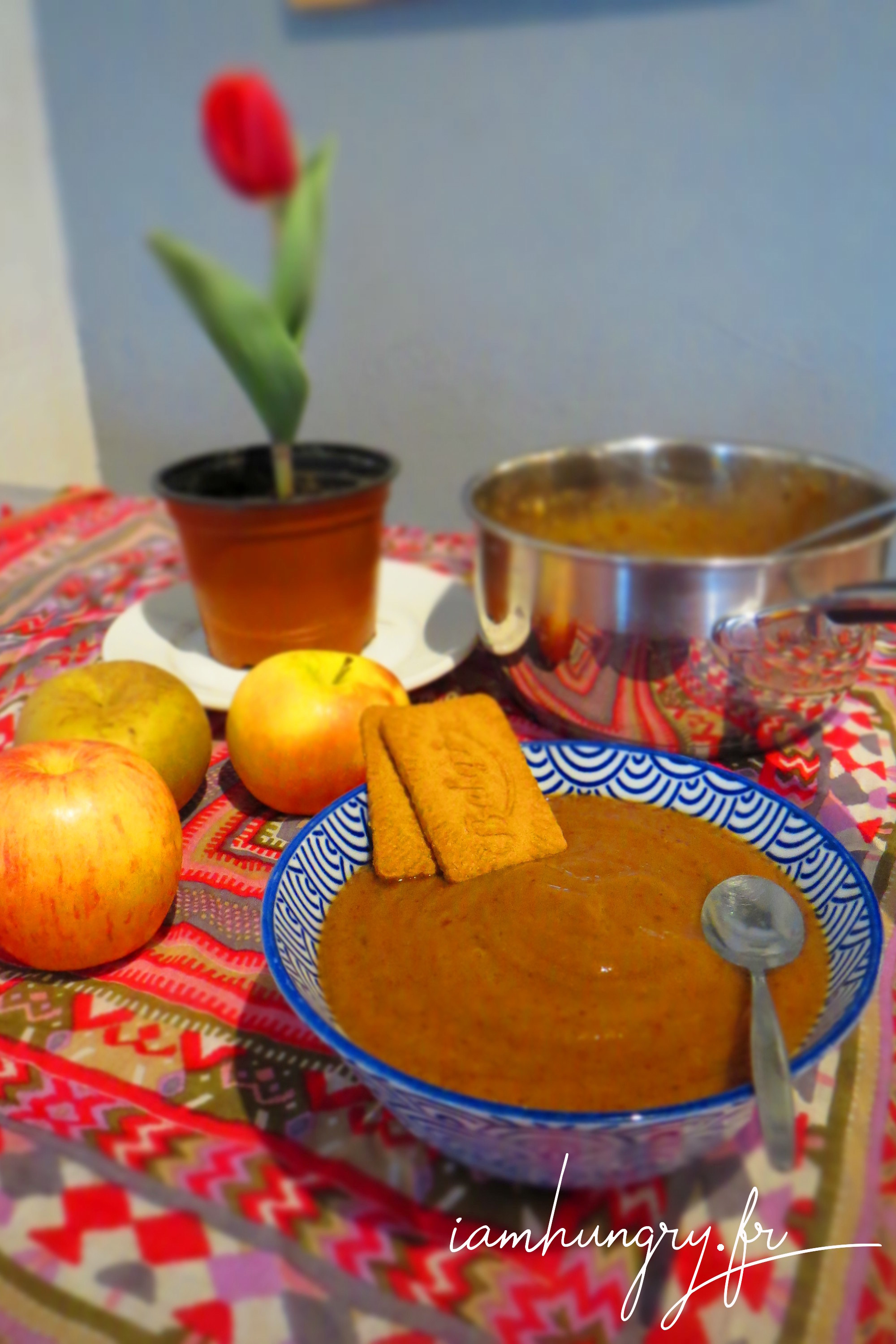 Compote de pommes pruneaux vanille IAMHUNGRY