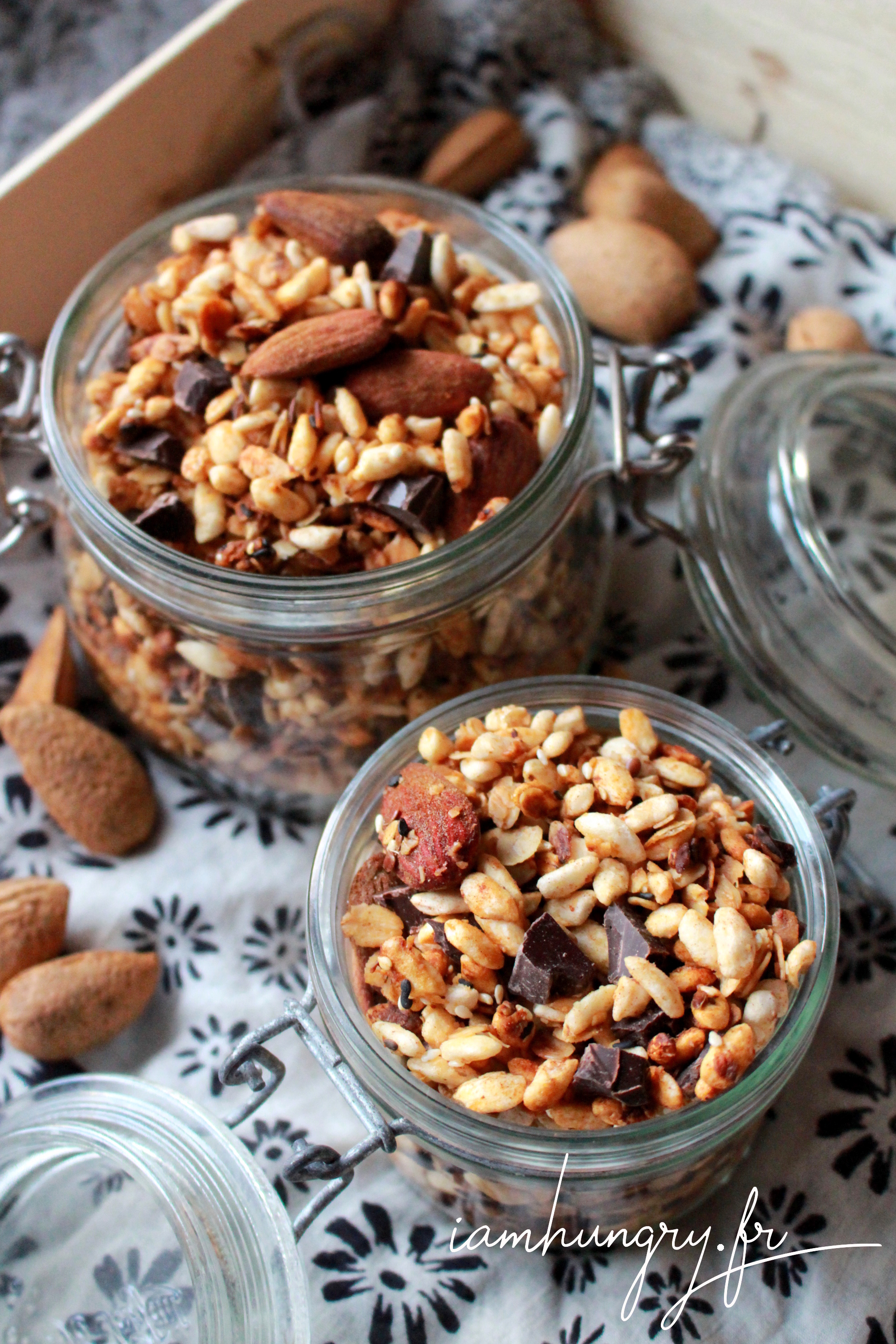Muesli au riz soufflé amandes et chocolat IAMHUNGRY
