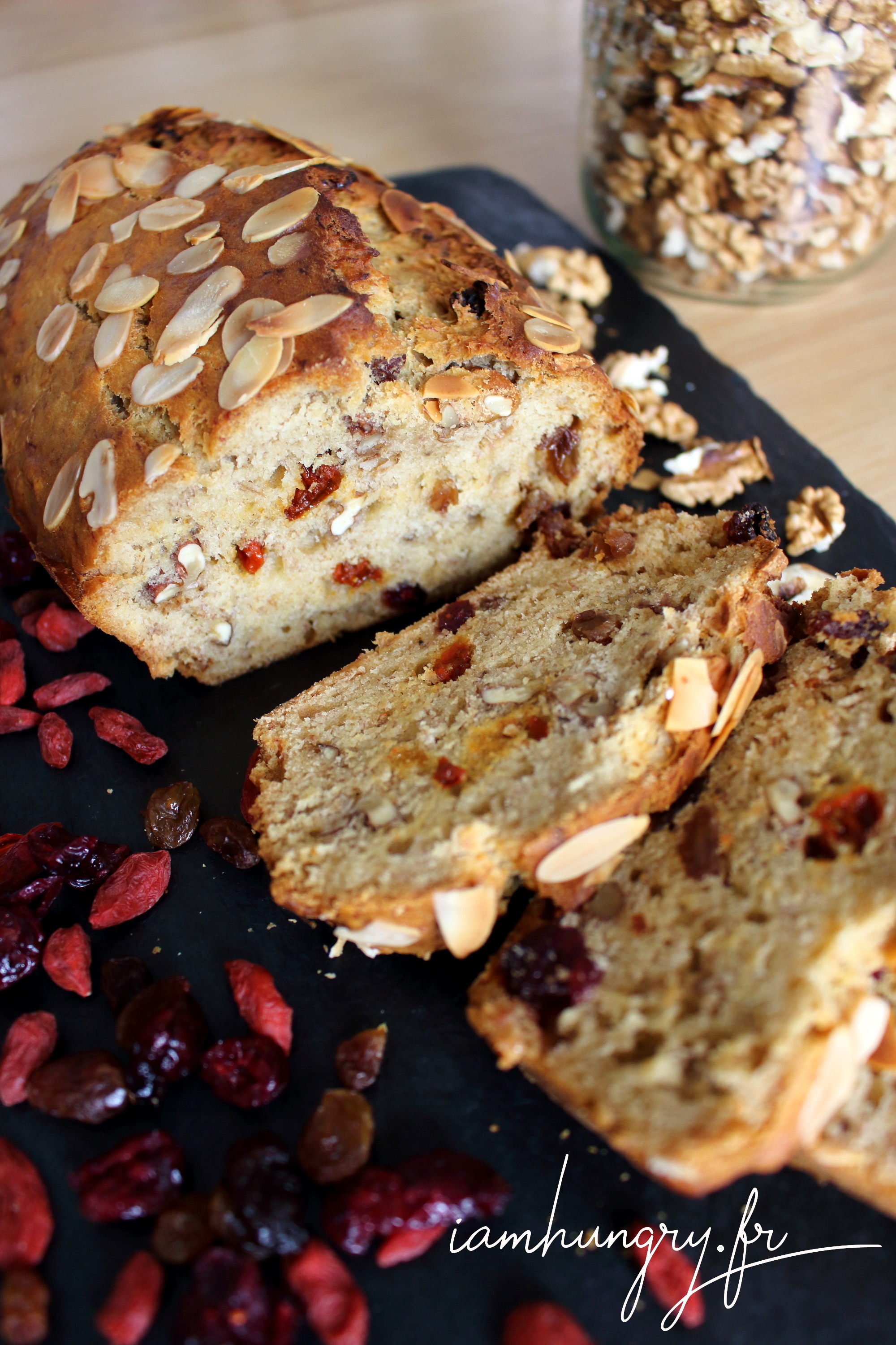 Banana bread vegan aux fruits secs Banana bread vegan aux fruits secs